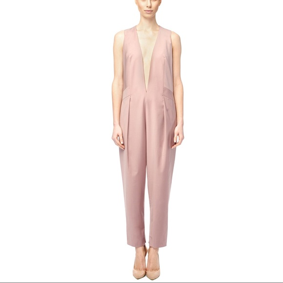 Pale Pink Sleeveless Jumpsuit - Picture 4 of 6